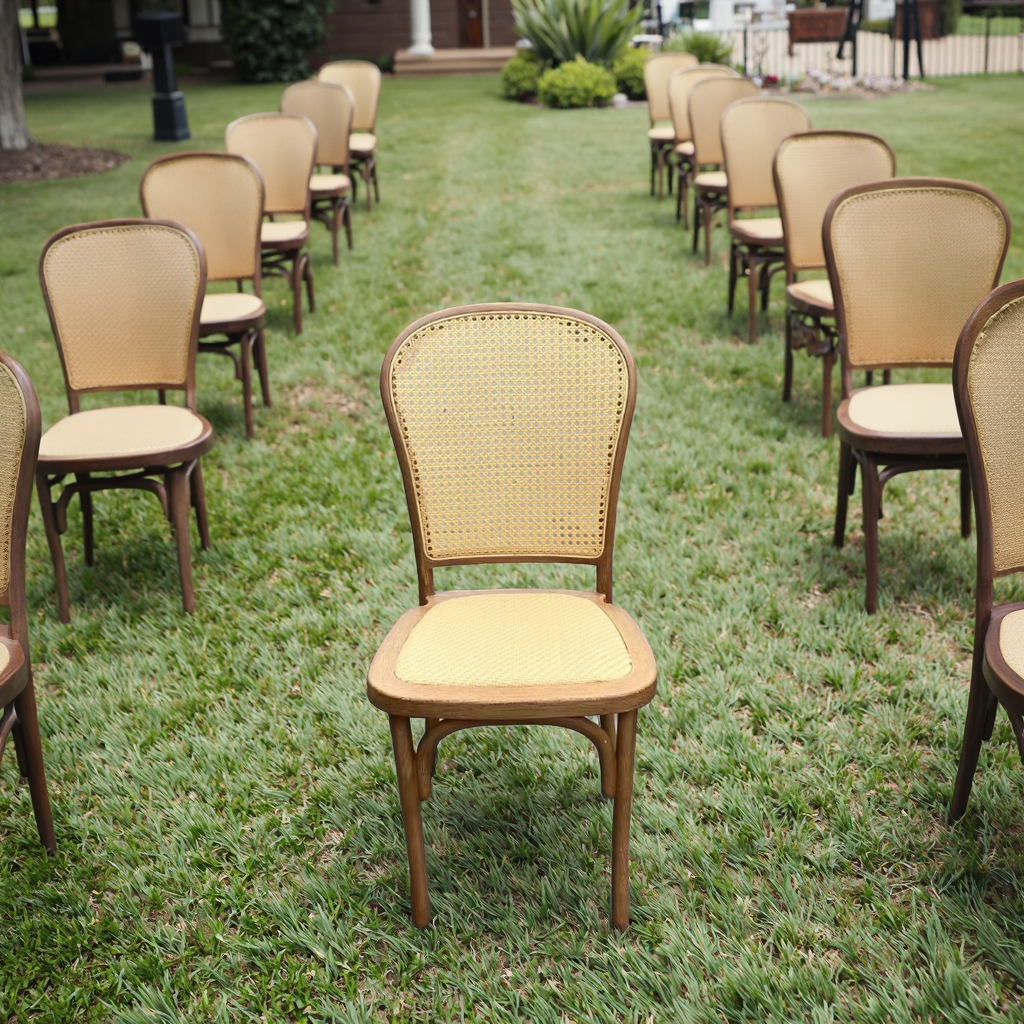 Natural Wood Event Seating Chair